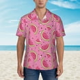 thumbnail image 2 of Susaid Watermelon Print Hawaiian Shirts for Men Women,Hawaiian Summer Short-Sleeve Casual Relaxed-Fit Button-Down,XX-Large, 2 of 7