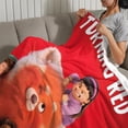 thumbnail image 3 of Red: Crecer es una Bestia anti-pilling, suave, ligera, esponjosa y acogedora de lujo para hogar y cocina – Perfecta para niños y adultos,150X120cm, 3 of 6