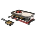 thumbnail image 3 of Swissmar Classic Raclette 8 Person Grill w/Cast Iron Grill Plate, Red, 3 of 3
