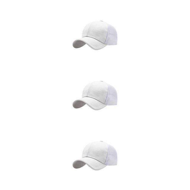 relayinert Sun for Protection Hat For Men Comfortable And Adjustable Fit Baseball Cap Caps For Men Sunhat white 3Set