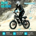 thumbnail image 4 of Electric Bike for Adults,1500W 35MPH,48V 20AH 30-80 Miles,20'' Fat Tire Mountain Bike with Rear Rack UL2849, 4 of 7