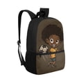 thumbnail image 2 of KUIFORTI Kids Cute Schoolbag 17 inch Cartoon Kid Soccer Player Print Stationery Schoolbag with Adjustable Strap and Compartment Study Accessories Organizer Bookbag, 2 of 6