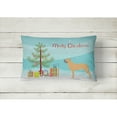 thumbnail image 2 of Carolines Treasures BB2989PW1216 Bullmastiff Merry Christmas Tree Canvas Fabric Decorative Pillow, 12H x16W, multicolor, 2 of 3