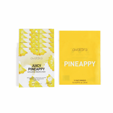 Avatara Juicy Pineappy Face Mask, 5 Pack