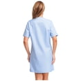 thumbnail image 4 of iiniim Womens Short Sleeve Work Dress V Neck Button Down Knee Length For Daily Wear Light Blue XL, 4 of 7