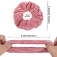 thumbnail image 3 of Chouchous Multicolores pour Femmes en Velours Chiffon Fleur Soie 60 Pcs, 3 of 5