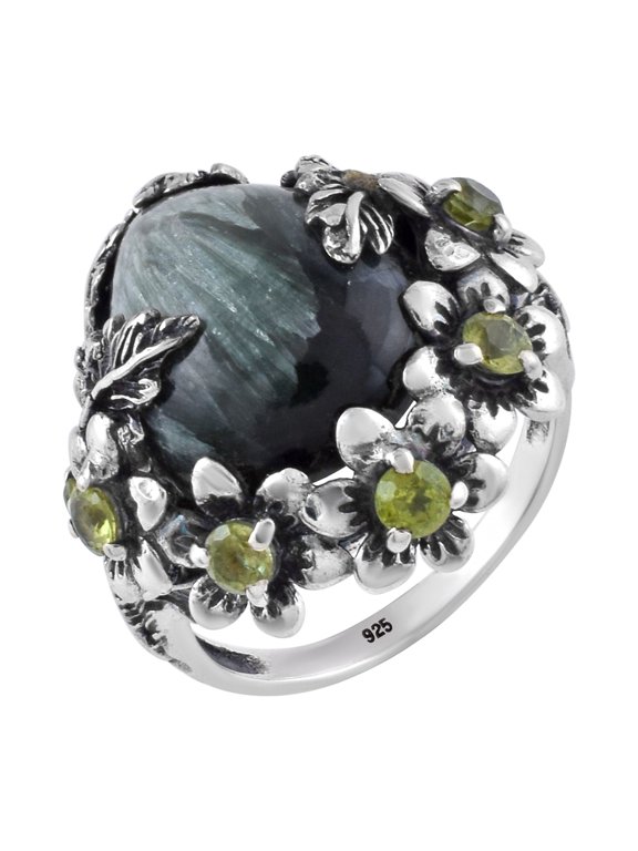 Seraphinite Gemstone Ring
