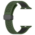 thumbnail image 1 of WDOplteas Correa Reloj Deportiva para IWatch 1/2/3/4/5/6/7/SE/8/9 (38 Mm/40 Mm/41 Mm Verde Militar), 1 of 8