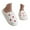 A White, variant on Wovix Women Cozy Valentine's Day Couple Slippers With Heart Design Indoor Outdoor Comfortable Flat Sole Soft Lightweight Shoes White 36-37