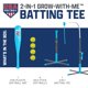thumbnail image 2 of Camiseta de bateo Franklin Sports para niños, teeball/softball, azul/gris, 2 of 9
