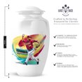 thumbnail image 2 of Baseball Funeral Urn For Women, White Urns For Human Ashes For Uncle And Aunty - Women Urns For Human Ashes Adult - Small Cremation Urn For Adult Mother & Father, 1 Large 10&3 Inch, 4 Keepsake Set, 2 of 7