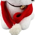 thumbnail image 4 of Bufanda de punto para perros con pompón blanco, bandana cálida, accesorios para mascotas para vacaciones de invierno, bufandas para gatos (rojo), 4 of 7