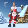 thumbnail image 1 of Fiudx Traje Inflable Navideño, Diseño de Cosplay de Papá Noel y Muñeco de Nieve, Inflado Rápido, Tela de Poliéster Duradera, Disfraz Divertido para Fiestas, Sesiones de Fotos Navideñas, Talla Única., 1 of 7
