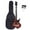 Brown, variant on 38" Electric Guitar for Kids, Gift Classic Rock 'N' Roll Musical Instrument Electric Guitar for Children, Professional Flame Type Electric Guitar Set for Child Boys Girls