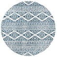 thumbnail image 3 of Safavieh Tulum Lakisha Oriental Area Rug, Ivory/Navy, 11' x 11' Round, 3 of 14
