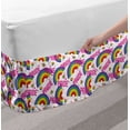 thumbnail image 2 of Ambesonne Multi-color Wrap Around Microfiber Bed Skirt, Queen, 2 of 2