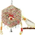 thumbnail image 4 of Budgie Toys Hanging Bird Toys Chewing & Shredding Bird Foraging Toy For Small Medium Birds Parrot for Large Birds Food Wheel for Parrots Ring Foraging Wheel Birds Parrot Parrot Swings for Medium Birds, 4 of 4