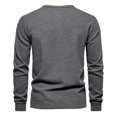 thumbnail image 4 of Men Waffle Henley Shirts Buttons Collar Long Sleeve Casual Pullover Soft Stretch Lightweight Tees Fall Basic Tops, 4 of 5