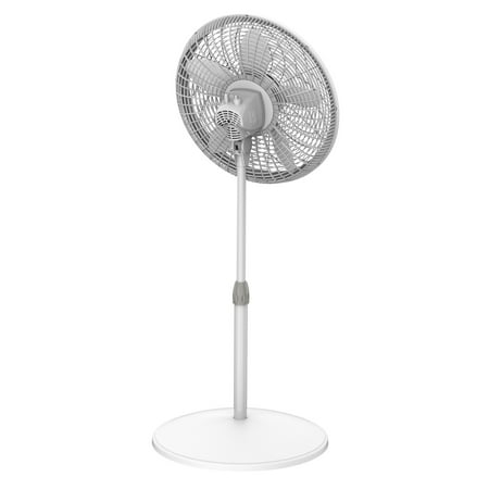 Lasko Elegance and Performance 18" 3-Speed Oscillating Pedestal Fan, White, 1820