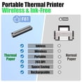 thumbnail image 2 of Impresora portátil inalámbrica Rongta para viajes, con Bluetooth, WiFi, impresora térmica sin tinta para tamaños Carta (8,5" x 11") y A4, compatible con teléfonos Android, iOS, Mac, Windows y portátil, 2 of 5