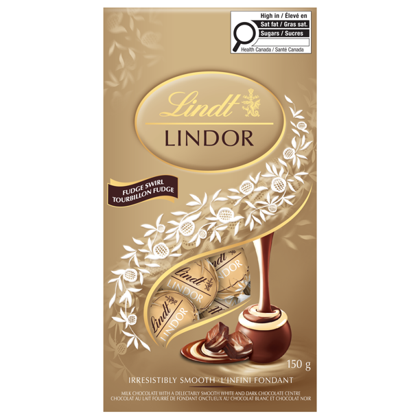 Lindt LINDOR Fudge Swirl Chocolate Truffles, 150-Gram Bag - Walmart.ca