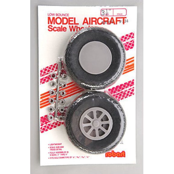 Robart Manufacturing UX325-Scale Diamond Tread Wheels ROB134 Wheels Gear Retracts & Accys
