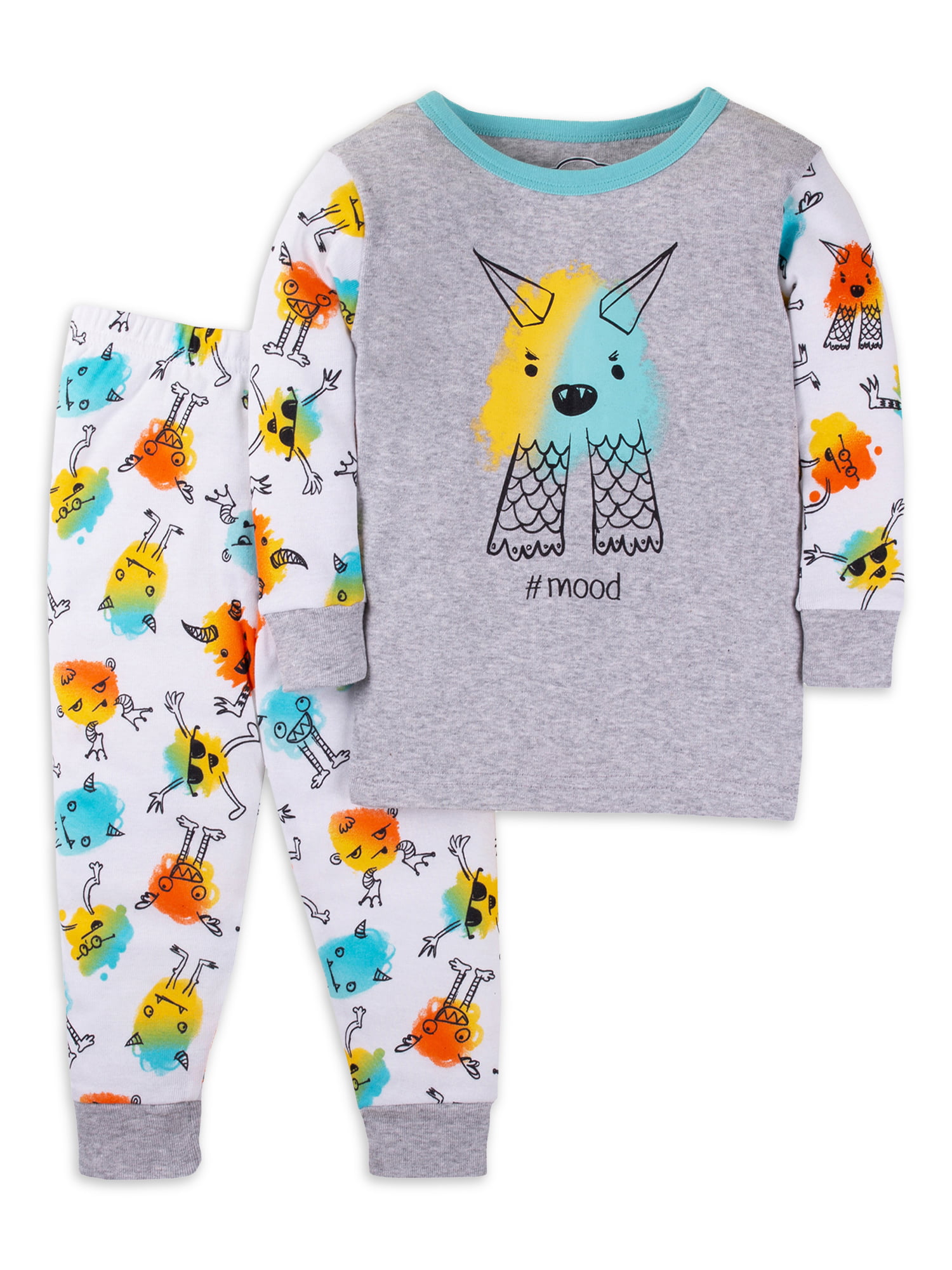 Lamaze Organic Baby Organic Baby/Toddler Girl Unisex Tight Fit Pajamas Set Boy