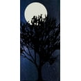 thumbnail image 2 of Phillip, Jamie 14x24 White Modern Wood Framed Museum Art Print Titled - Night Moon, 2 of 4