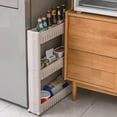 thumbnail image 3 of Sliding Under-Sink Organizer with Wheels, Adjustable Pull-Out Shelf for Kitchen or Bathroom Storage, 3 of 9
