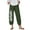 Green, variant on Stylish Women's Casual Pants Summer Linen Blend Fabric Comfortable Everyday Wear Commute Versatile Tops Pairing Trendy Outfit