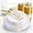 WhiteGold-175pcs, variant on DQQKMM 225Pcs Gold Dinnerware Set for 25 Guests, 50 Plates, 75 Silverware(25 Knives, 25 Forks, 25 Spoons), 25 Napkins, 25 Cups & 50 Straws