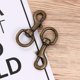 thumbnail image 4 of 2pcs Pet Collar Spring Hooks with Swivel Joints Traction Rope Alloy Buckle Harness Accessories for Dogs Cats (Bronze), 4 of 4