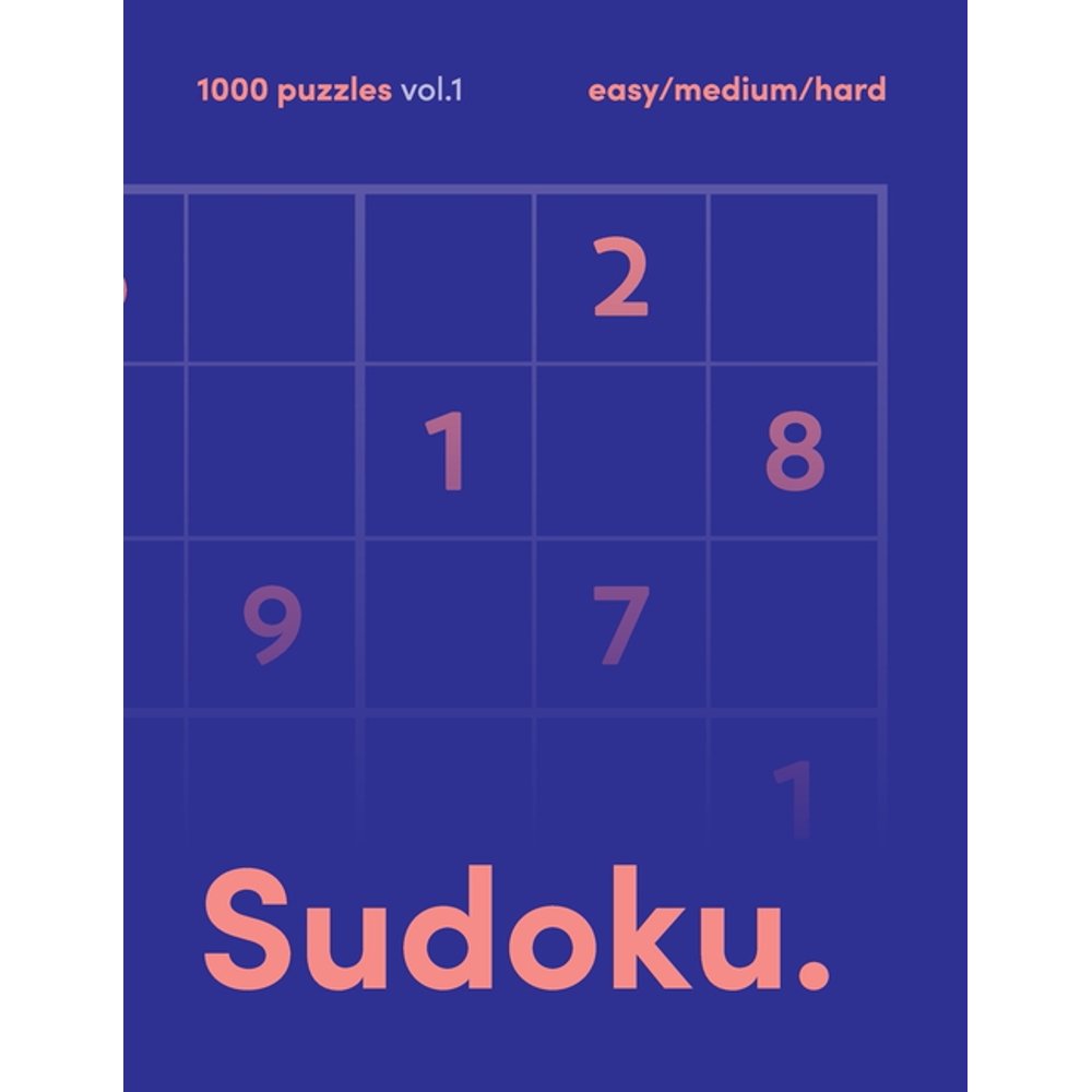 sudoku 1000 puzzles vol 1 easy medium hard sudoku puzzles book