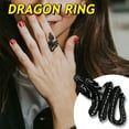 thumbnail image 4 of Bestyle Black Dragon Rings for Men, Stainless Steel Ring Gothic Punk Biker Animal Ring Jewelry Gifts for Son Boyfriend Nephew, Size 9, 4 of 8
