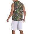 thumbnail image 2 of Naloa Forest Animals And Plants Basketball Jersey Reversible Men's Mesh Athletic Sports Shirts Training Practice S-4XLLarge, 2 of 6