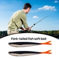 thumbnail image 5 of Sportteer Soft Fish Bait Better Control Soft Bait 5 Pcs Soft Fish Baits Split Tail Swimming Style Mini Size Strong Reusable Outdoor Fishing Swimbait, 5 of 7