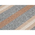 thumbnail image 3 of Colonial Mills 12' Gray and Beige Square Striped Braided Area Rug, 3 of 3