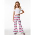 thumbnail image 2 of Girls Flare Leggings Slim-Fit Ankle Length Bell Bottoms Modern Bell-Bottoms Pants for Young Girls Age 5-13 Outdoor Wear, 2 of 6