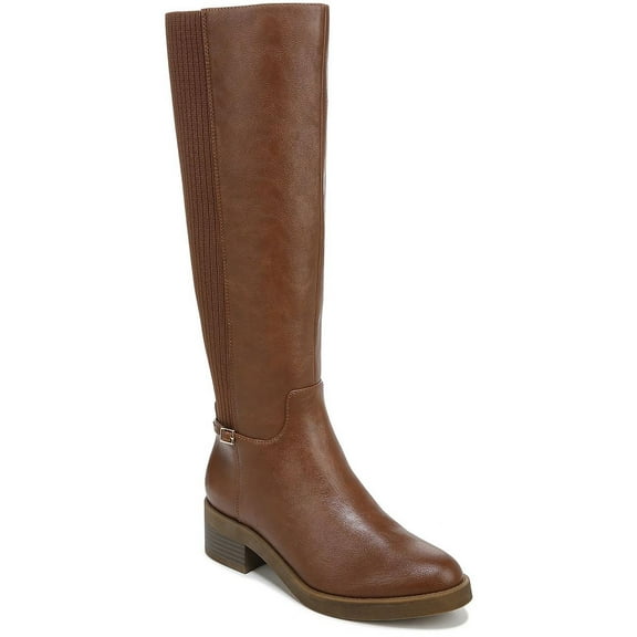 LifeStride Womens Bristol Faux Leather Zipper Knee-High Boots