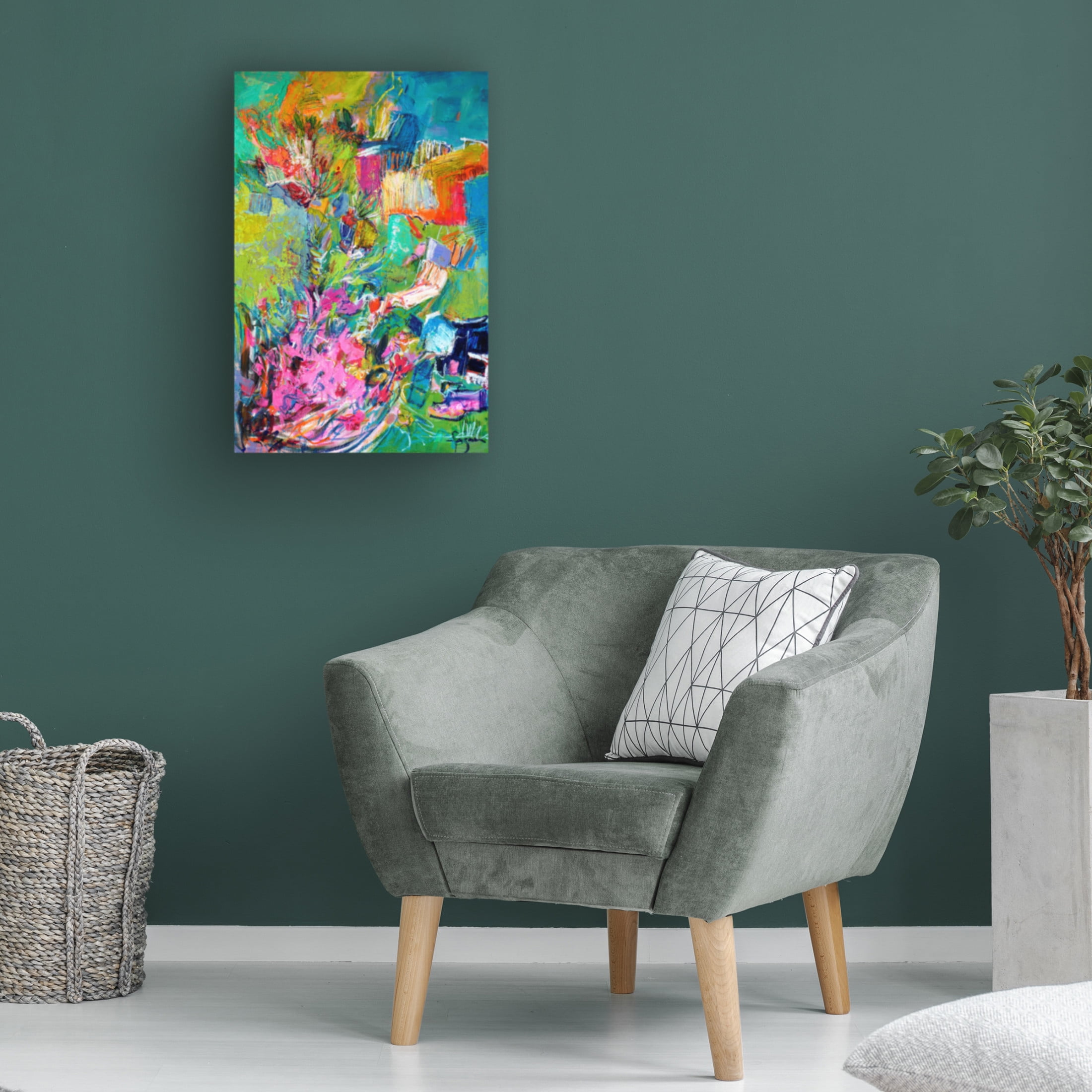 Canvas Wall Art - Dorothy Fagan 'Knee Deep Ii' Wall Art for Living Room, Bedroom, or Office D?cor by Trademark Fine Art - 30 x 47 Inches