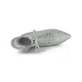 thumbnail image 5 of BLISSFUL STEP Women's Pointy Toe Block Heel Glitter Ankle Boots Silver 7, 5 of 8
