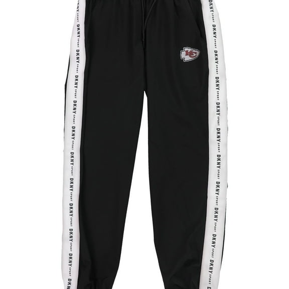 DKNY Womens Kansas City Chiefs Athletic Jogger Pants, Black, Small