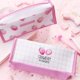thumbnail image 2 of Estuche para lápices rosa, bolsa de papelería con cremallera, estuche para lápices, bolsa de almacenamiento de gran capacidad, 4#, 2 of 2