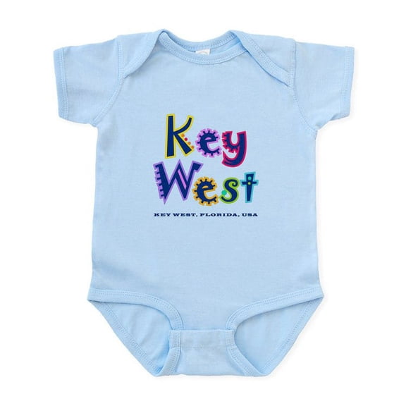 CafePress - Key West Tropical Type Infant Bodysuit - Baby Light Bodysuit, Size Newborn - 24 Months