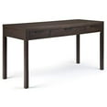 thumbnail image 1 of SIMPLIHOME Hollander SOLID WOOD Contemporary Modern 60 inch Wide Home Office Desk, Writing Table, Workstation, Study Table Furniture in Warm Walnut Brown with 2 Drawers, 1 of 5