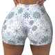 thumbnail image 2 of Fotbe Retro ice blue snowflakes Shorts Sin Costuras – Shorts Deportivos de Cintura Alta para Mujer, Elásticos para Gimnasio, Yoga, Running o Ciclismo-X-Large, 2 of 8