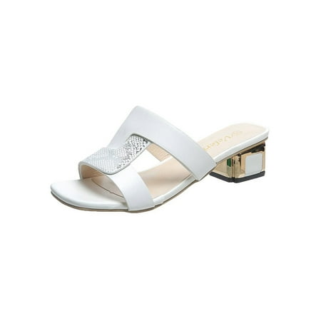 

Gomelly Women s Slippers Slip On Casual Shoes Open Toe Slides Nonslip Slide Slipper Ladies Womens Sandals White 5
