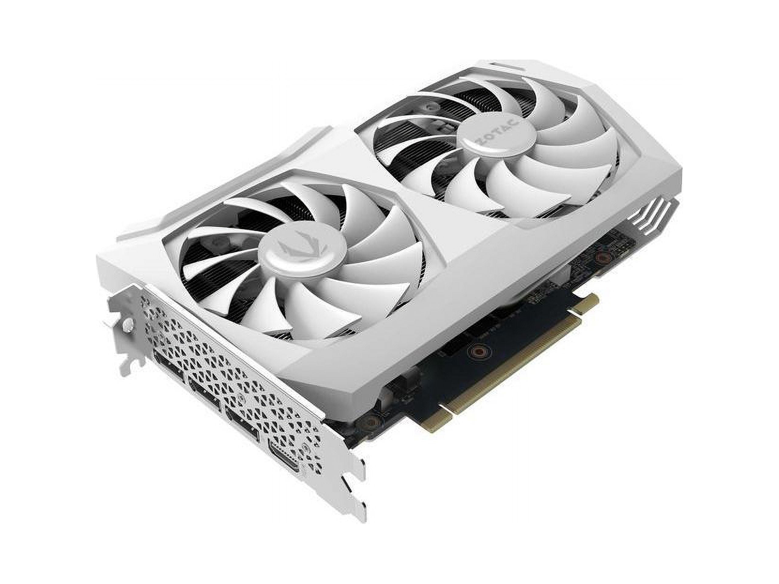 ZOTAC AMP White Edition LHR GeForce RTX 3060 Ti 8GB GDDR6 PCI Express 4.0 ATX Video Card ZT-A30610F-10PLHR