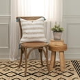 thumbnail image 2 of Rizzy Home Natural 18"X18" Stripe Woven Poly Filled Throw Pillow, 2 of 5