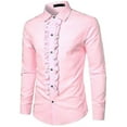 thumbnail image 2 of Men's Tuxedo Shirts Slim Fit Ruffled Wedding Dinner Tops Shirts, 2 of 5